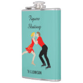 姿スケートで滑る フラスク (左)