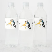 姿スケートで滑る ペットボトルラベル (ボトル)