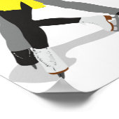 姿スケートで滑る ポスター (角)