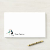 姿スケートで滑る ポストイット (デスク)