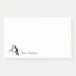 姿スケートで滑る ポストイット