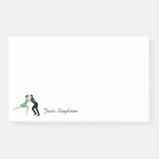 姿スケートで滑る ポストイット (正面)