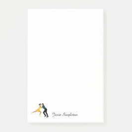 姿スケートで滑る ポストイット