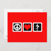 姿スケートで滑る ポストカード (正面/裏面)