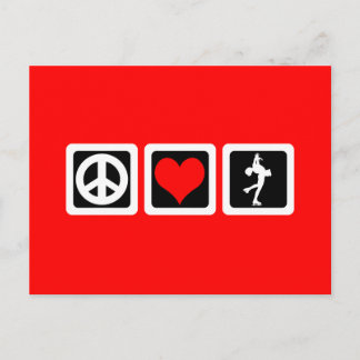 姿スケートで滑る ポストカード