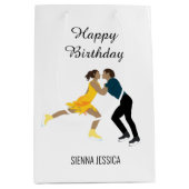 姿スケートで滑る ミディアムペーパーバッグ (正面)