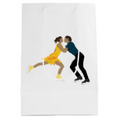 姿スケートで滑る ミディアムペーパーバッグ (裏面)