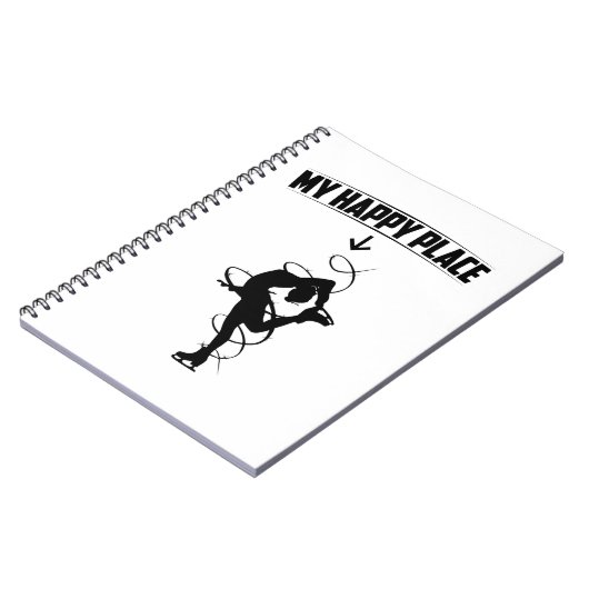 姿スケートで滑る |姿スケーターのギフトアイディア ノートブック (左側)