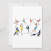 姿スケートで滑る 招待状 (正面)