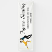 姿スケートで滑る 横断幕 (縦)