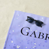 姿スケートで滑る"氷のプリンセス"スパークルビーチタオル ビーチタオル (インサイチュ)