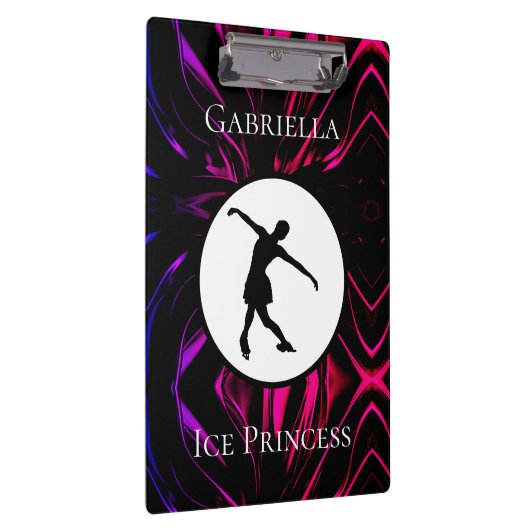 姿スケートで滑る「氷プリンセスパーソナライズされた」 クリップボード (右)