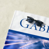 姿スケートで滑る「氷プリンセスパーソナライズされた」 ビーチタオル (インサイチュ)