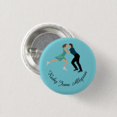 姿スケートで滑る 缶バッジ (正面&裏面)