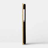 「姿スケートで滑る」金ゴールドグリッター名前をカスタムする Case-Mate iPhoneケース (裏面 / 左)