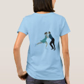 姿スケートで滑る Tシャツ (裏面)