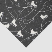 姿スケートスケートで滑るオンほぼ黒の灰色 薄葉紙 (詳細)