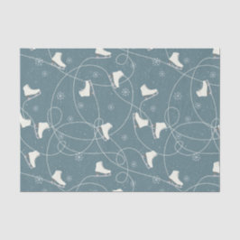 姿スケートスケートで滑るオンジュニパーブルー 薄葉紙