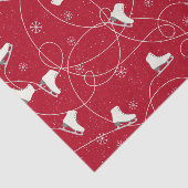 姿スケートスケートで滑るオン明るい赤 薄葉紙 (詳細)