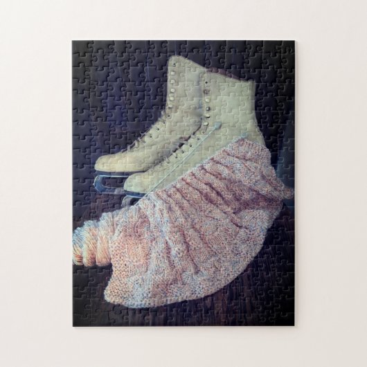 姿スケートリラックスとベビーブランケットの自己気に ジグソーパズル (縦)