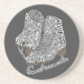 姿スケートワードアートアイススケートで滑る コースター (正面)