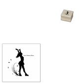 姿パーソナライズされたスキーターゴムスタンプ ラバースタンプ (押印)