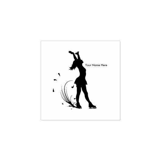 姿パーソナライズされたスキーターゴムスタンプ ラバースタンプ (インプリント)