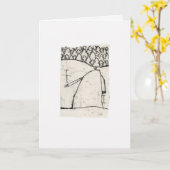 姿付き カード (黄色い花)