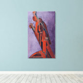 姿勉強 – 彫刻デザイン キャンバスプリント (インサイチュ (ウッドフロア))