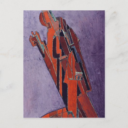 姿勉強 – 彫刻デザイン ポストカード (正面)