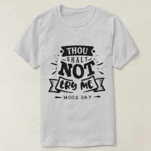 姿勢おもしろい付き引用文タイポグラフィデザイン Tシャツ