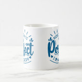 姿勢かわいらし引用文 コーヒーマグカップ (中央)