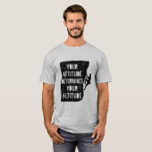 姿勢が高度を決める クライミング名言 Tシャツ (正面フル)