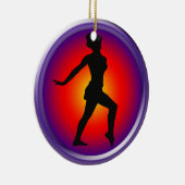 姿勢のジャズダンサー セラミックオーナメント (右)