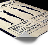 姿勢の基準 ポスター (角)