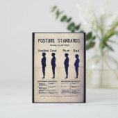 姿勢の基準 ポストカード (スタンド正面)
