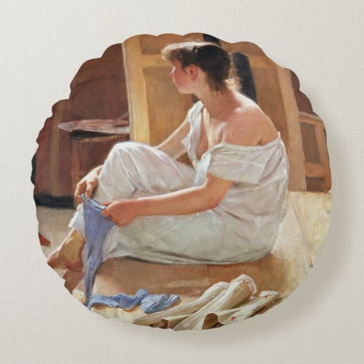 姿勢の後、1884年 ラウンドクッション (正面)