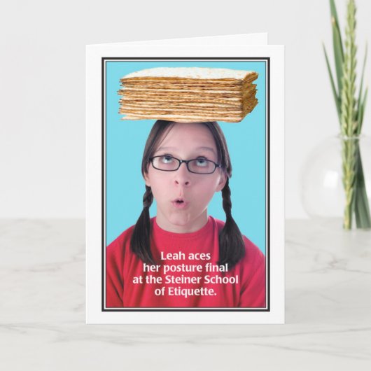 姿勢の最終的なユダヤ人の母バースデー・カード カード (正面)