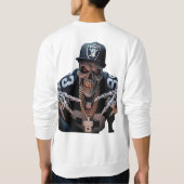 姿勢はっきりした男の子グラフィックTシャツ – 通りスタイルV スウェットシャツ (裏面)