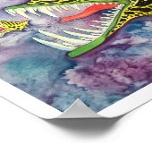 姿勢を取った「電気Ed」魚 ポスター (角)