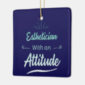 姿勢を持つカスタマイズ可能なエステティシャン セラミックオーナメント (左)