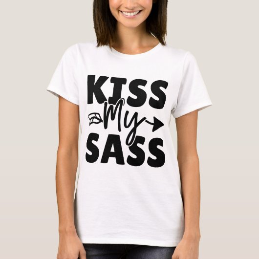 姿勢を持つスッシーなグラフィックティー Tシャツ (正面)