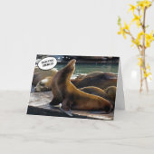 姿勢カード付きシール カード (黄色い花)