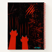 姿勢付き猫punおもしろいジャーナル帳 ノートブック (裏面)