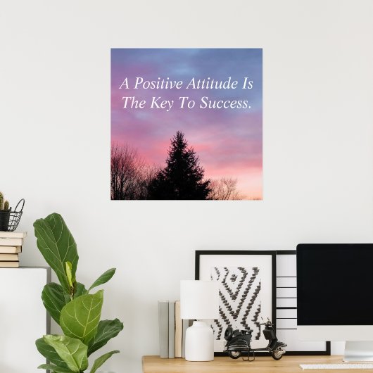 姿勢前向きポスター感動的ポスター ポスター (ホームオフィス)