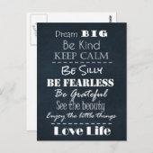 姿勢前向き確認引用文 ポストカード (正面/裏面)