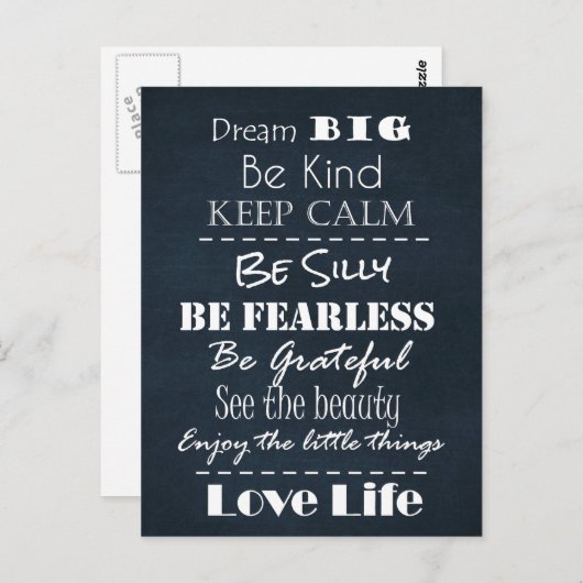 姿勢前向き確認引用文 ポストカード (正面/裏面)