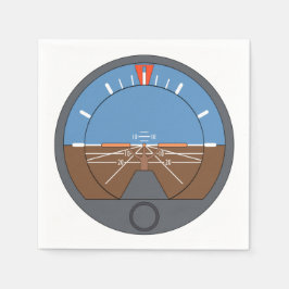 姿勢指示機航空機楽器 スタンダードカクテルナプキン