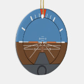 姿勢指示機航空機楽器 セラミックオーナメント (右)