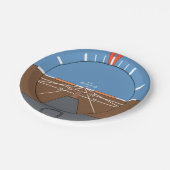 姿勢指示機航空機楽器 ペーパープレート (アングル)